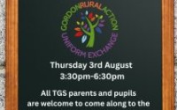 Free School Uniform Pop Up at TGS – Thursday 3rd August